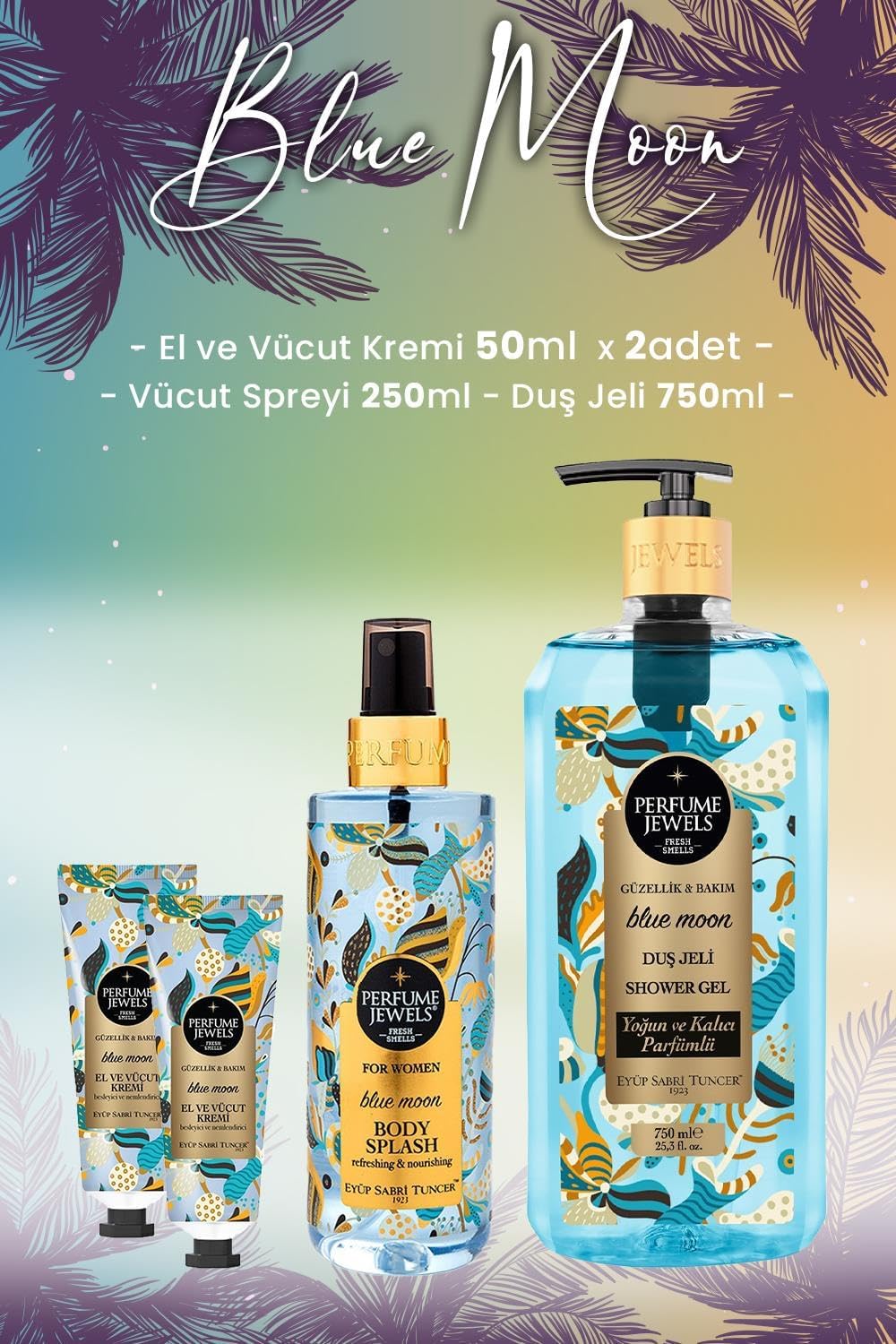 Alternative view of Blue Vücut Spreyi 250 ml, Duş Jeli 750 ml ve Krem x 2 Adet