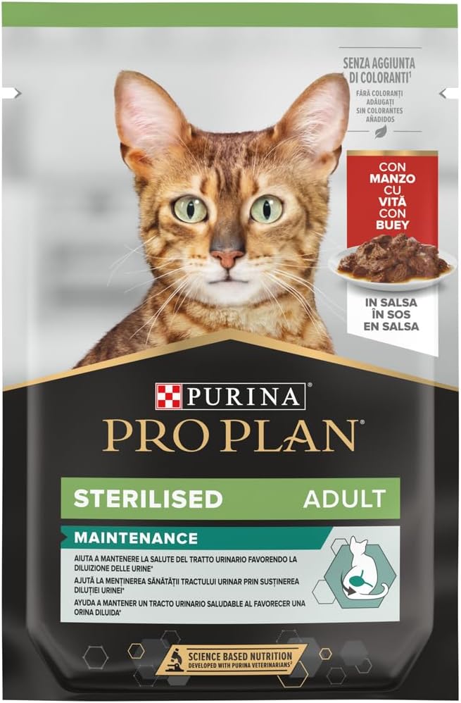 Alternative view of Pro Plan Sterilised Pouch Sığır Etli Kısır Kedi Yaş Maması, 85gr Tekli