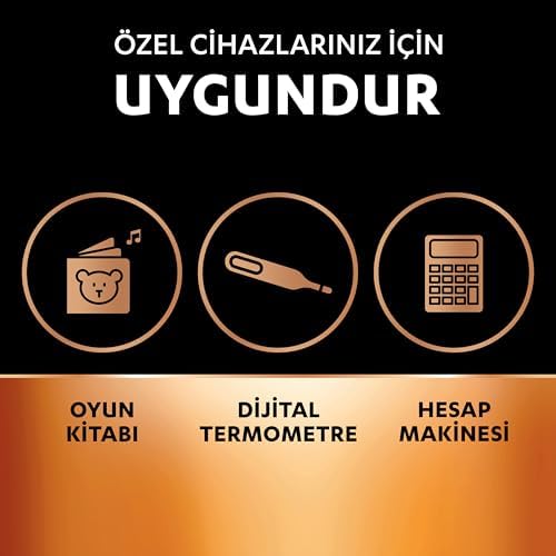 LR44 Özel Alkalin Pil (4’lü Paket) 1,5V (A76) – +%50 DAHA UZUN ÖMÜR – Termometrelerde, Kol Saatlerinde, Tıbbi Cihazlarda Kullanım – 5 Yıl Depolama Ömrü Garantisi – Sızıntı Önleme