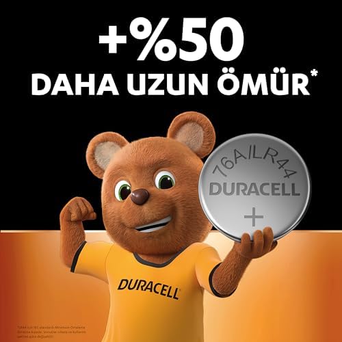 Alternative view of LR44 Özel Alkalin Pil (4’lü Paket) 1,5V (A76) – +%50 DAHA UZUN ÖMÜR – Termometrelerde, Kol Saatlerinde, Tıbbi Cihazlarda Kullanım – 5 Yıl Depolama Ömrü Garantisi – Sızıntı Önleme