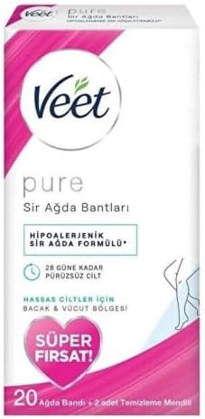 Pure Bacak&Vücut Ağda Bandı 20'li