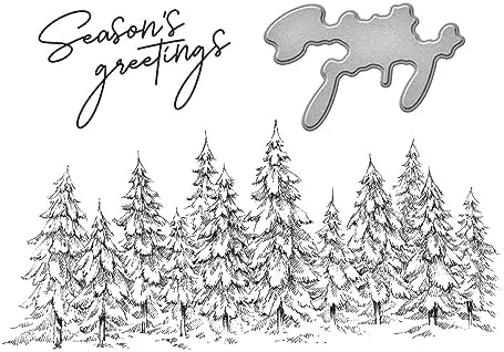 Season's Greetings Evergreens Pres Plakası, Metal