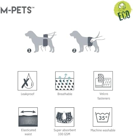 ERKEK KÖPEKLER İÇİN YIKANABİLİR KÜLOT (L)
