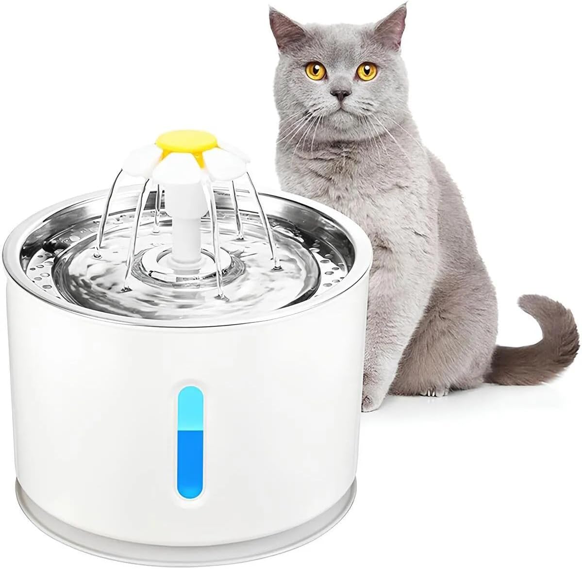 Alternative view of Kedi Köpek Su Pınarı, Çelik Başlıklı Su Sebili, Otomatik Su Sebili, Otomatik Su Şelalesi,Otomatik Su Kabı, Evcil Hayvan Su Sebili