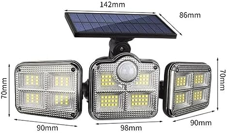 Alternative view of Solar Güneş Enerjili 122 Ledli Hareket Sensörlü Bahçe Aydınlatma Sokak Lambası Solar
