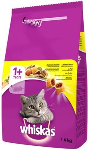 Alternative view of Whiskas Tavuklu ve Sebzeli Yetişkin Kuru Kedi Maması 1,4 Kg