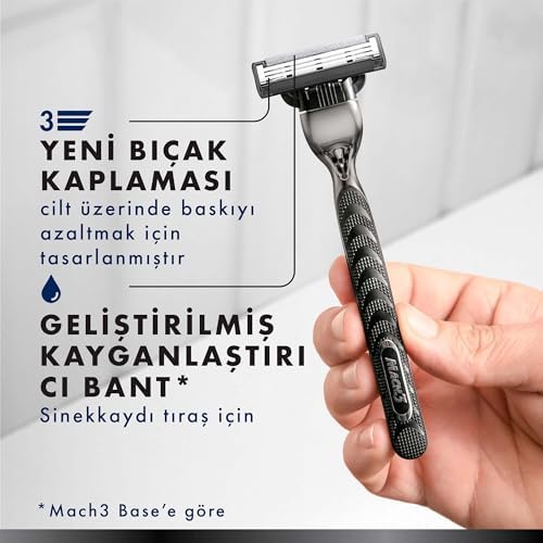 Mach3 Charcoal Yedek Tıraş Bıçağı 4'lü