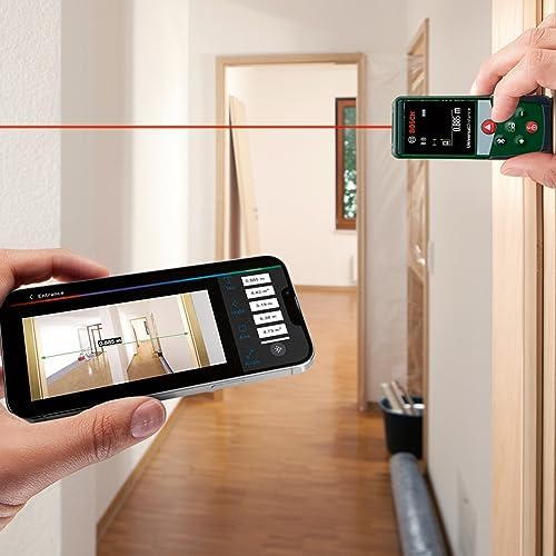 PLR 40 C lazer uzaklık ölçer (40 m'ye kadar mesafeyi hassas ölçme, Bluetooth bağlantısı, ölçüm fonksiyonları)