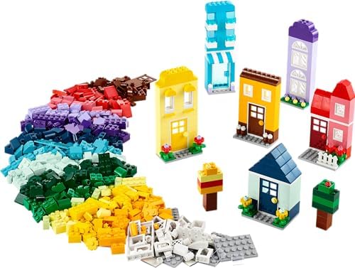 Yaratıcı Evler 11035-4 Yaş ve Üzeri Çocuklar için 6 Adet Ev Figürü İçeren Yaratıcı Oyuncak Yapım Seti (850 Parça)