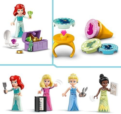 Alternative view of ǀ: Prensesi Pazar Macerası 43246-6 Yaş ve Üzeri Çocuklar için Tiana,, Sindirella ve Ariel Minifigürü İçeren Yaratıcı Oyuncak Yapım Seti (817 Parça)