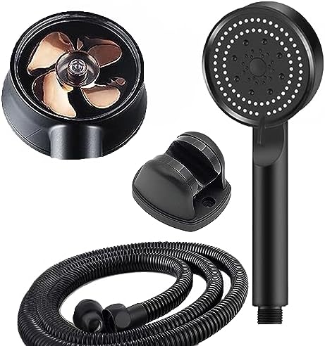 Turbo Pervaneli 5 Fonksiyonlu Duş Başlığı Duş Hortumu 150 Cm Ve Mafsal Set
