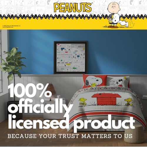 Peanuts Pals Süper Yumuşak Yorgan ve Çarşaf Seti, 5 Parça Boy, (Resmi Lisanslı Ürün) Ürünleri