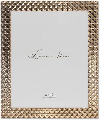 Frames Desenli Cilalı Metal Resim Çerçevesi, 8x10, Altın