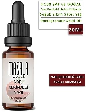 Masala Saf Nar Çekirdeği Yağı 20 ml. (Pomegranate Carrier Oil) Soğuk Pres