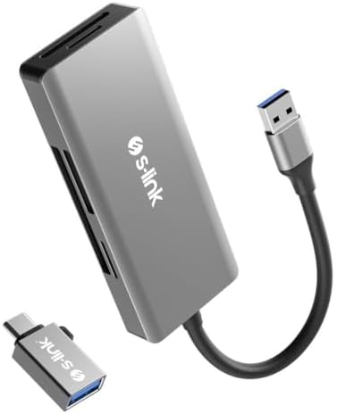 Alternative view of SL-CR51 Type C ve USB3.0 to CF/SD/M2 Ngff/Micro SD/MS 5 in 1 Metal Kart Okuyucu