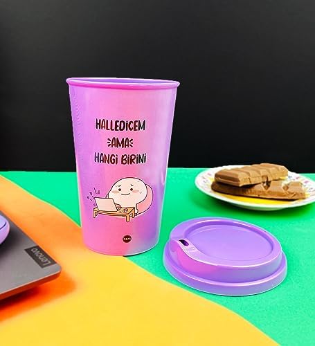 2'Li Ama Hangi Birini Tasarımlı Plastik Kahve Bardağı