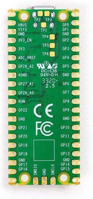 Alternative view of Raspberry Pi Pico