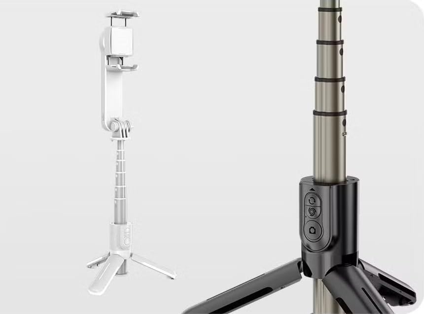Akıllı Telefonlar İçin Gimbal Stabilizator Kendinden Işıklı Ultra Hafif 360 Derece Dönebilen Başlık ve Katlanabilir Video Kaydı için Sabitleyici L09