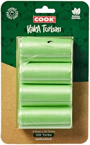 COOK Kaka Torbası Yedeği 30'lu Rulo 4'lü (Blister'li)