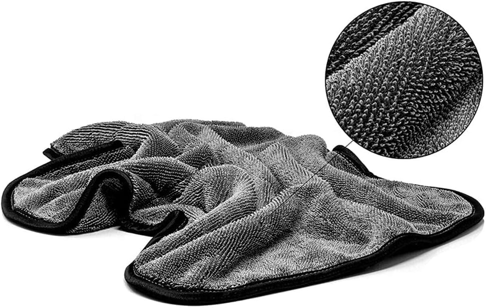 Alternative view of Mikrofiber Süper Emici 50x 70 cm Araç Kurulama Bezi Süper Emici Kalın Fil Özellikli Oto Kurulama Temizlik Ve Uygulama Havlusu (Gri)