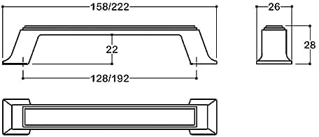 siyah renkli 128 mm Klasik Kulp
