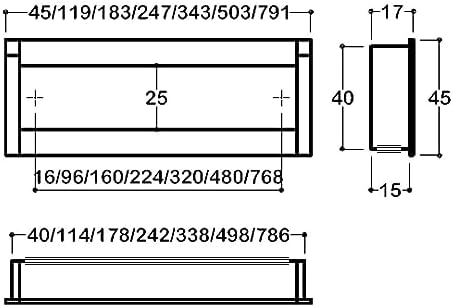 Alternative view of 160 mm siyah renkli gömme Kulp