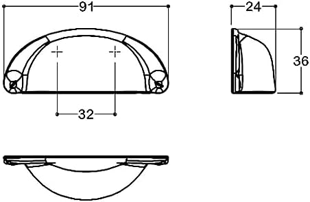 32 mm siyah renkli tas Kulp