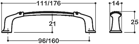 Alternative view of altın rengi 160 mm Klasik Kulp