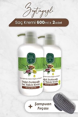 Alternative view of Zeytinyağlı Saç Kremi 600 ml x 2 Adet ve Şampuan Fırçası
