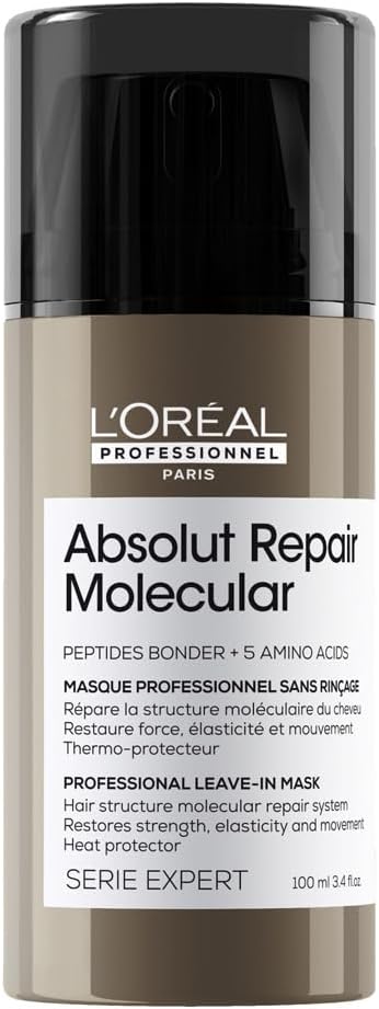 Alternative view of L'Oréal Professionnel Paris Serie Expert Absolut Repair Molecular Tüm Yıpranmış Saçlar Için Durulanmayan Maske 100ml