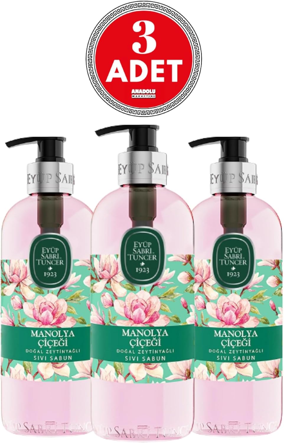Alternative view of Doğal Zeytinyağlı Sıvı Sabun Manolya Çiçeği 500 ml x 3 Adet