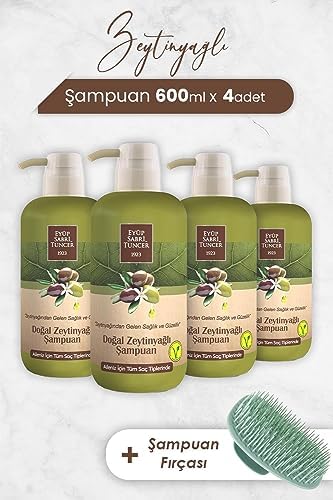 Alternative view of Zeytinyağlı Şampuan 600 ml x 4 Adet ve Şampuan Fırçası