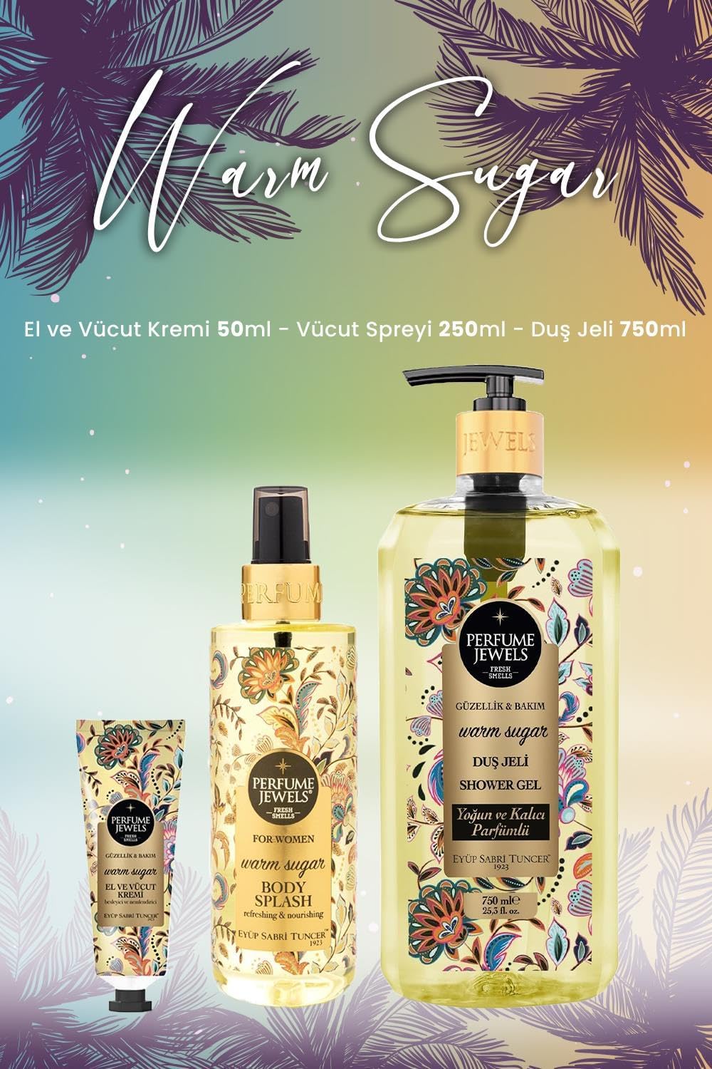 Alternative view of Warm Sugar Vücut Spreyi 250 ml, Duş Jeli 750 ml ve Krem 50 ml
