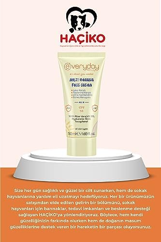 Alternative view of Beauty Multi Warrior SPF50 Leke ve Yaşlanma Karşıtı Nemlendirici UVA - UVB Güneş Koruma 4 Etkili Yüz Kremi 50ml, Tüm Ciltler için