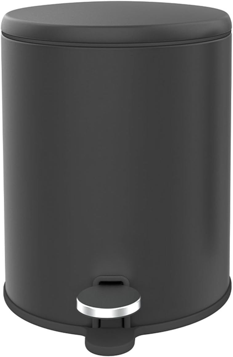Alternative view of Stainless Steel Wastebin with Lid Soft Close and Inner Basket for Easy Garbage Removal be Used in, Kitchen, and Bathroom, 6 Liter,(matte) M-E41-06-06M
