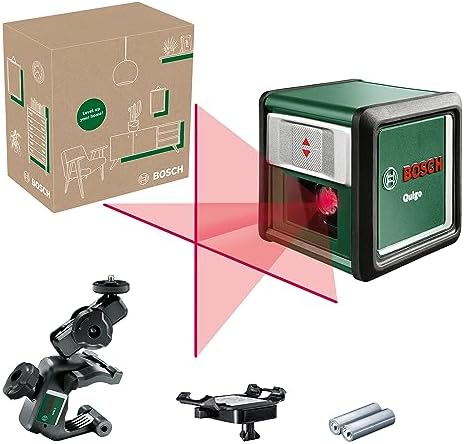 & Quigo Çizgi Lazer +MM2 (Kolay ve Çok YönlüKkonumlandırma, +/- 4° Otomatik Hizalama Aralığı, Çalışma Alanı: 10m, Geri Dönüştürülmüş Karton Kutu)