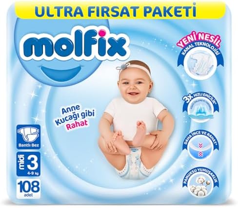 Molfix 3D Midi Ultra Fırsat Paketi, 108 Adet