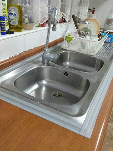 -Gri Su Sızdırmaz Banyo Mutfak Lavabo Küvet İzolasyon Şerit Bant