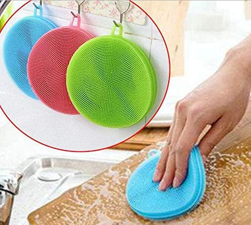 -Silikon Bulaşık Yıkama Fırçası Tükenmeyen (2 Adet)