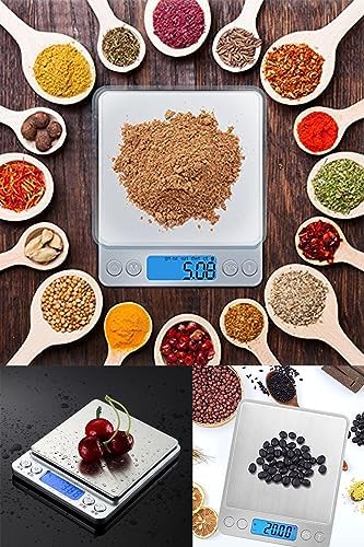-Dijital Hassas Mutfak Terazisi Hassas Tartı 2000 Gr./0.1 Gr.