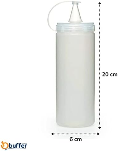 -Şeffaf Kapaklı Sızdırmaz Yağlık Sosluk Şişesi Plastik Yağdanlık 400 ml. AP-9028