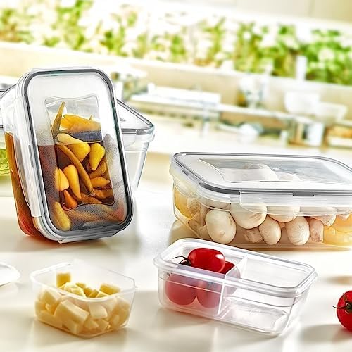 Alternative view of -2 Bölmeli Sızdırmaz Contalı Kilitli Kapaklı 1 Litre Erzak Saklama Kabı -LC505