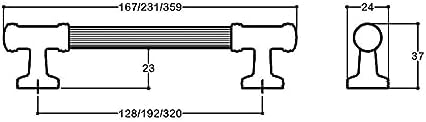 parlak nikel-siyah renkli 128 mm Klasik Kulp