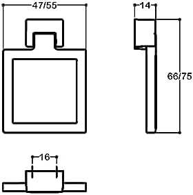 Alternative view of altın rengi 47 mm Sallantılı Kulp