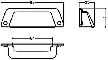 64 mm altın rengi tas Kulp