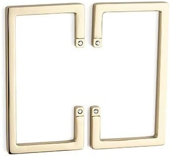 64 mm altın rengi Modern Kulp tek adet yarım