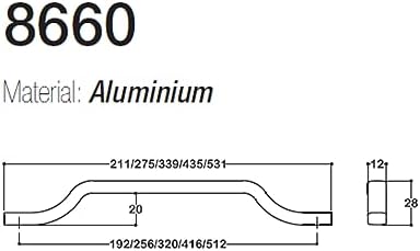 Alternative view of 320 mm altın rengi Modern Kulp