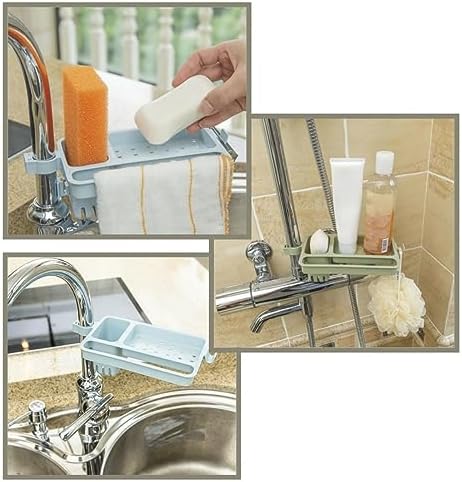 Alternative view of -Musluğa Takılan Sünger Havlu Askılı Sabun Hazneli mutfak Banyo Lavabo Düzenleyici Organizer