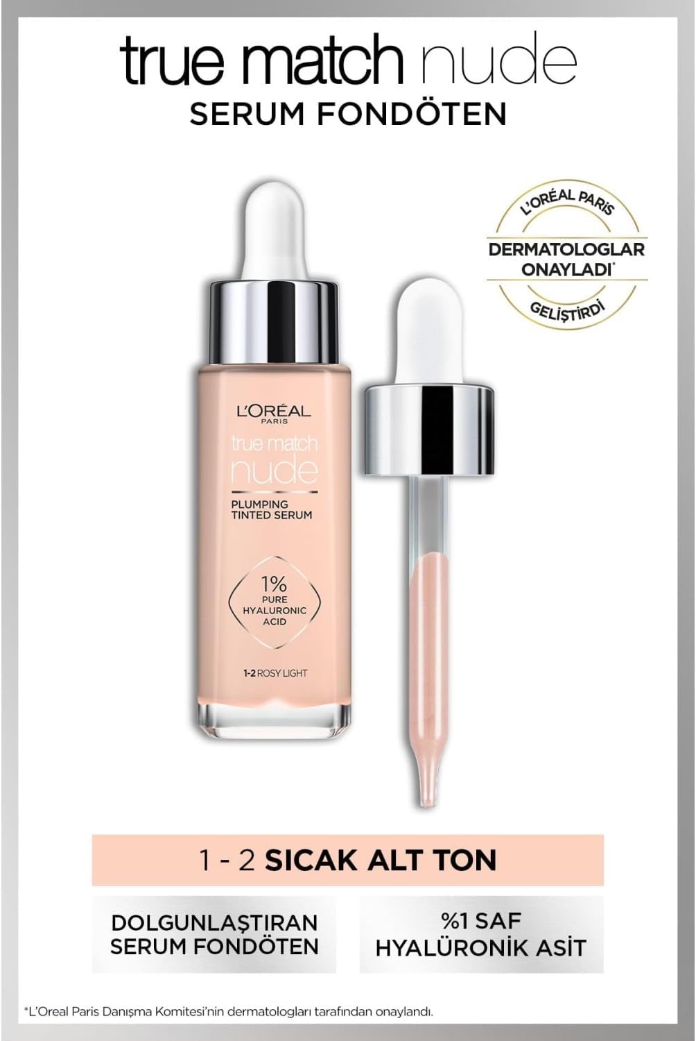 Alternative view of Match Nude Fondöten Serum 1-2 Rosy Light
