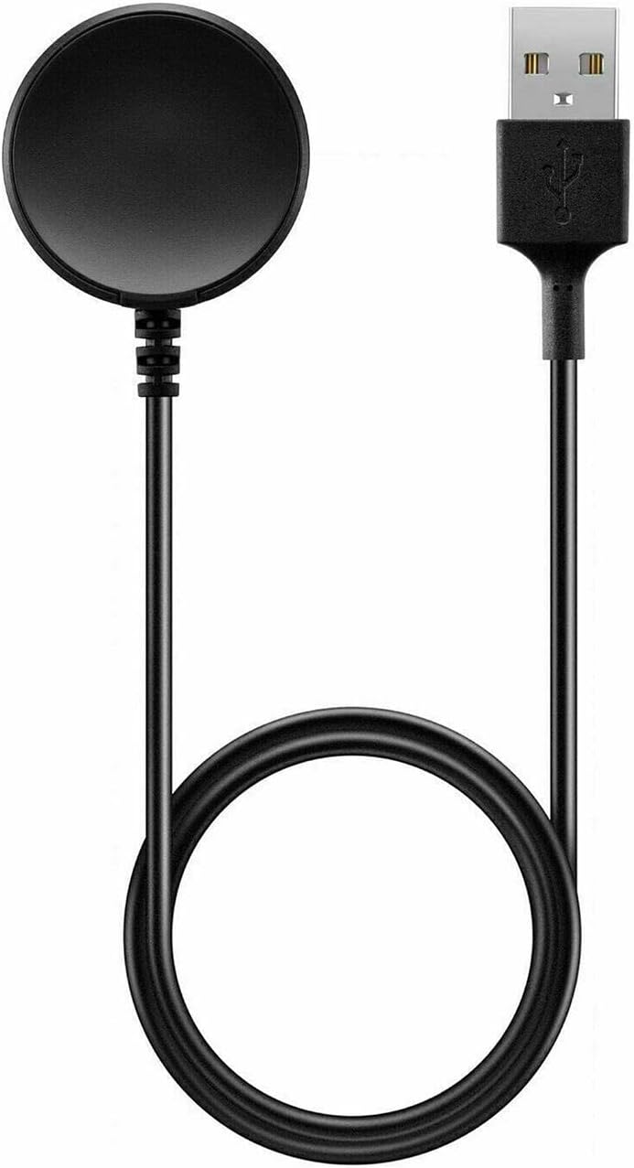 Galaxy 6 44mm İle Uyumlu Manyetik USB Şarj Kablosu Siyah [Galaxy 6 44mm ile Uyumlu Şarj Kablosu - Siyah]